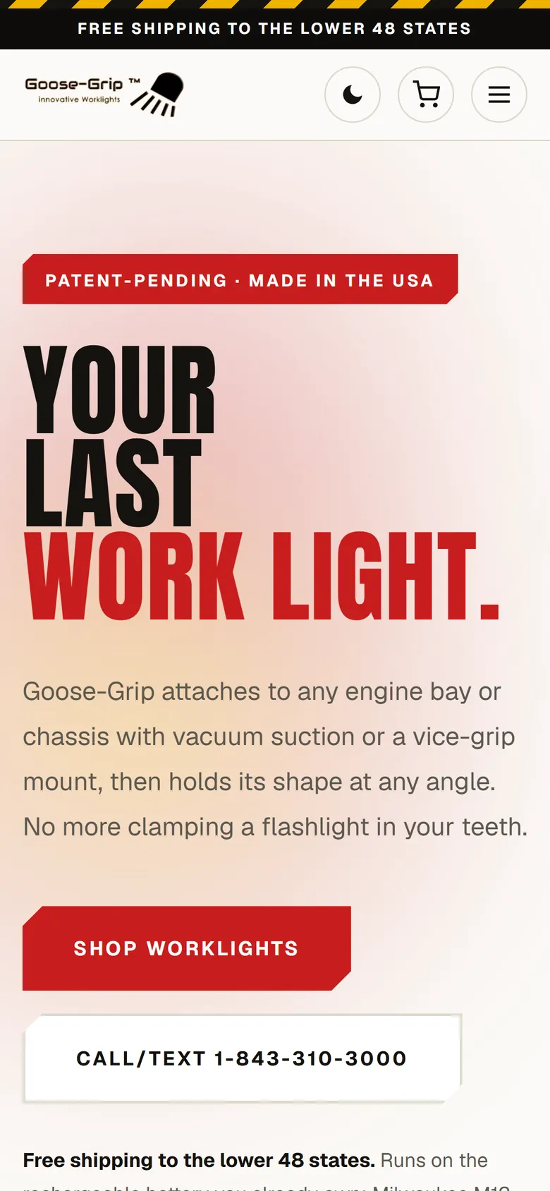 Goose-Grip on a phone